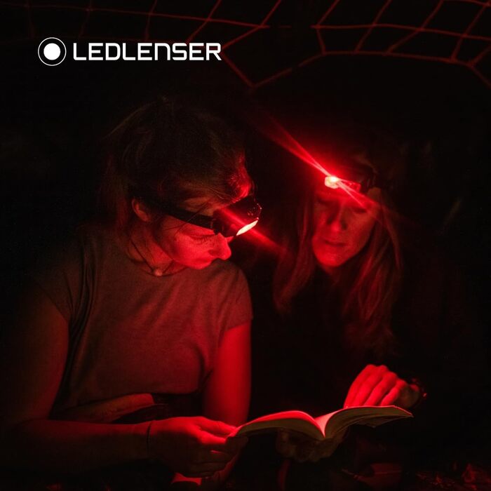 Налобний ліхтар Ledlenser HF6R Signature, 2000 лм, акумуляторний, водонепроникний IP68, з червоним світлом, для туризму та активного відпочинку, бірюзовий