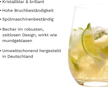 Stölzle Lausitz Water Glasses Large Event 6-Piece Set 660 ml – All-Purpose Glasses for Water, Juice & Cocktails – High-Quality Drinking Glasses Made of Lead-Free Crystal Glass – Dishwasher & Shockproof, Made in Germany
