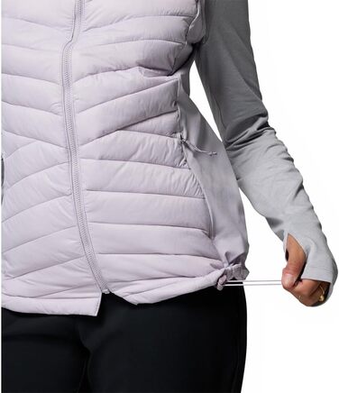 Жіночий жилет Columbia Powder Pass 3 Hybrid з пуховим наповнювачем, Bodywarmer (XL, Перламуровий лавандовий)