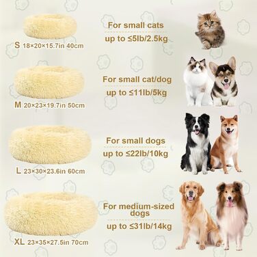 Кругле ліжко для собак та котів - м'яке, миється, не слизьке, 50 см, ідеально для маленьких тварин, рожеве (50x50x20 см)