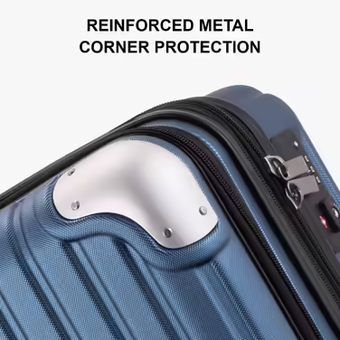 LEVEL8 Suitcase Trolleys Carry-on Hard Shell Suitcase Rolling Suitcase Travel Suitcase, TSA (Blue with Organizer Set, (Organizer Set) 37*25*55.5CM)