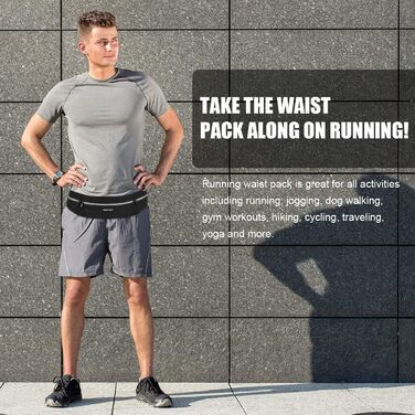 Сумка на пояс Haissky для бігу та подорожей: зручна та компактна (до 6.9 дюймів)