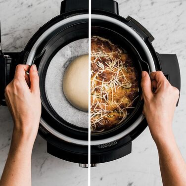 Ninja Foodi MAX Multi-Cooker with SmartLid, 7.5L, 12-in-1 Multi-Cooker, Pressure Cooker (Fast Cooking), Air Fryer (Hot Air Frying), Slow Cooker (Slow Cooking), Stainless Steel, OL650EU 12-in-1 MAX Multi-Cooker, 7.5L Stainless Steel