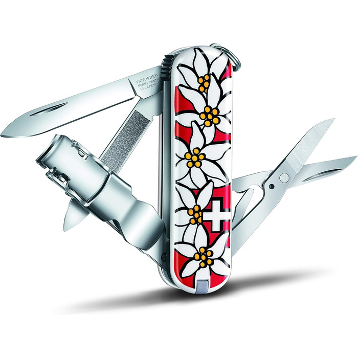 Мультитул Victorinox Nail Clip 580: манікюр, педикюр, 8 функцій, червоний