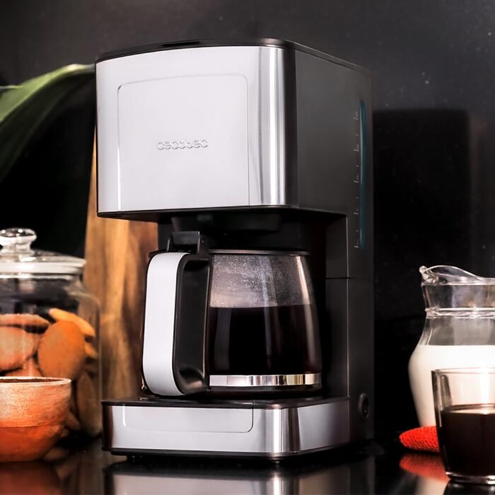 Кавоварка Cecotec Coffee 66 Smart Plus: програмована, 980W, 1,5л, сталь, LCD, 12 чашок