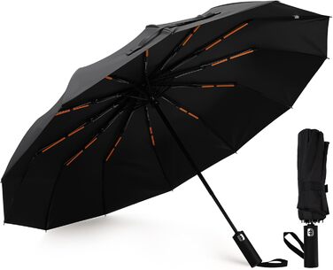 Автоматичний парасолька Romon, стійкий до вітру, компактний, захист від UV, ідеальний для подорожей, високоякісний, з кнопковим відкриванням