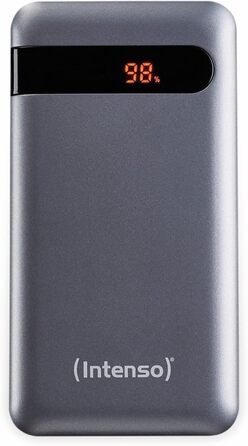 Powerbank Intenso Powerbank PD 20000 - акумулятор зовнішній, 20000mAh, Power Delivery, Quick Charge 3.0, для смартфонів, планшетів, MP3-плеєрів, цифрових камер, сірий