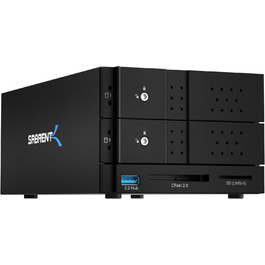 SABRENT Док-станція для жорстких дисків 2 відсіки USB A/C з RAID, SATA SSD/HDD, 2.5/3.5 дюймів, 5Gbps, підтримка 10TB