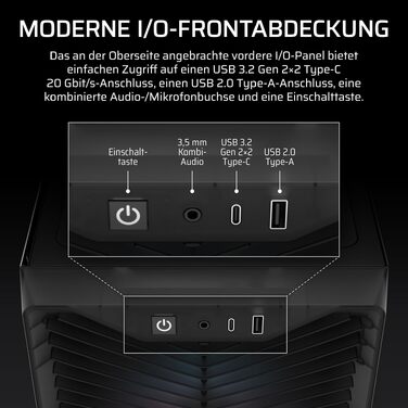 Корпус для ПК Corsair 3200D RS ARGB Mid-Tower ATX, димчасто-сірий