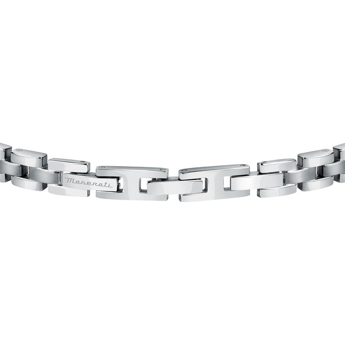 Браслет чоловічий Maserati JEWELS з нержавіючої сталі з позолотою, сірий - JM420ATH05