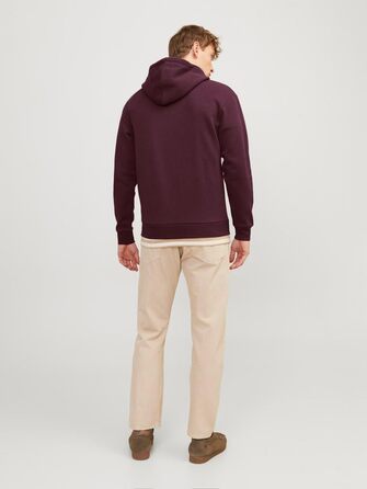 Куртка Jack & Jones Plus Size з капюшоном, великі розміри 6XL, однотонна (M, Port Royale)