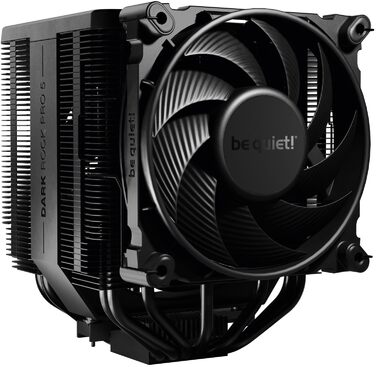 be quiet! Dark Rock Pro 5 - Повітряний кулер для ПК з 7 теплових трубок, тихий вентилятор 120/135 мм, Speed Switch
