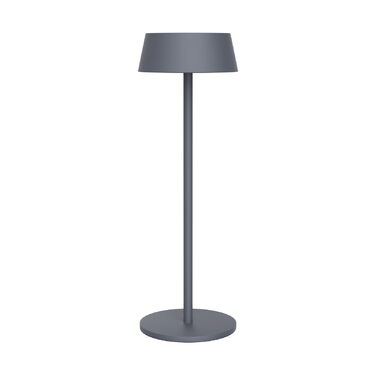 Світлодіодна настільна лампа K-Bright акумуляторна, димована, тепле світло 3000K, водонепроникна для дому та вулиці, USB-C, чорна (антрацит)