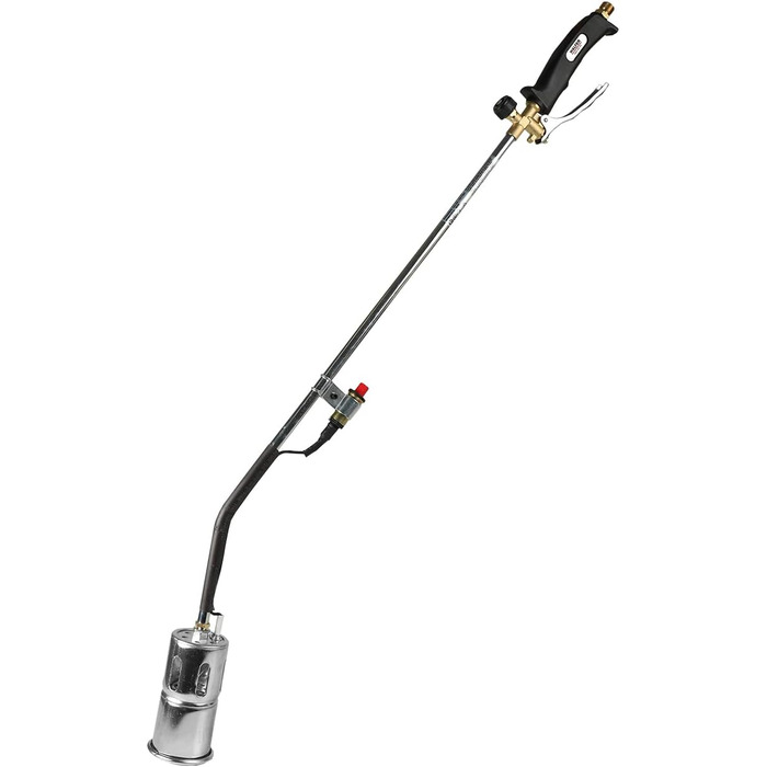 Walter Weed Burner and Weed Killer with Piezo Ignition, for weed control, moss removal, asphalt roofing, and film welding, including 5m propane hose and 4 bar propane regulator.