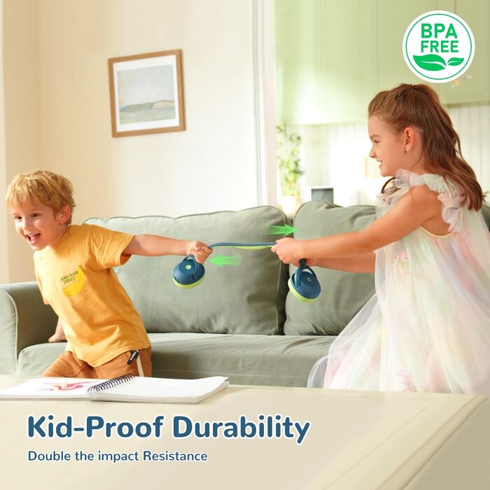 iClever Бездротові навушники з шумозаглушенням для дітей Bluetooth, 60 годин роботи, 80дБ безпечний рівень гучності, зручна посадка, Bluetooth 5.4, AUX кабель для подорожей, білий, зелений, блакитний