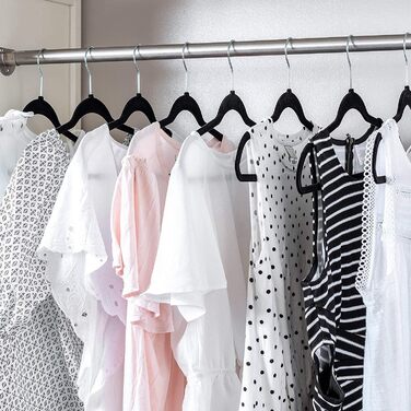 Плечики для одягу Ediesi, 50 шт., сірі, з антиковзаючим покриттям, м'які, тонкі, для штанів, сорочок, спідниць, костюмів (50 шт., сірі без плечиков)