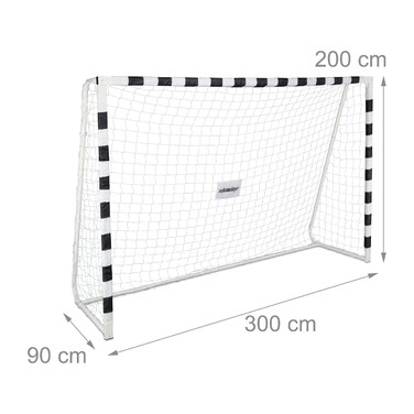 Relaxdays XXL Metal Football Goal