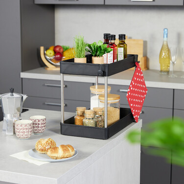 Relaxdays Under Sink Shelf Set of 2