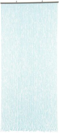 Дверна штора з бісеру HAB & GUT Mini-DIAMANTEN 90x200 см, щільна, захист від комах, перлинний блакитний/синій