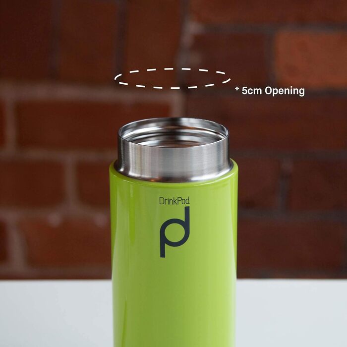 Pioneer Stainless Steel Insulated Drink Bottle - 200ml Double Wall Thermos Food Container - Keeps Hot 6h, Cold 24h - Leakproof, BPA-Free - Green