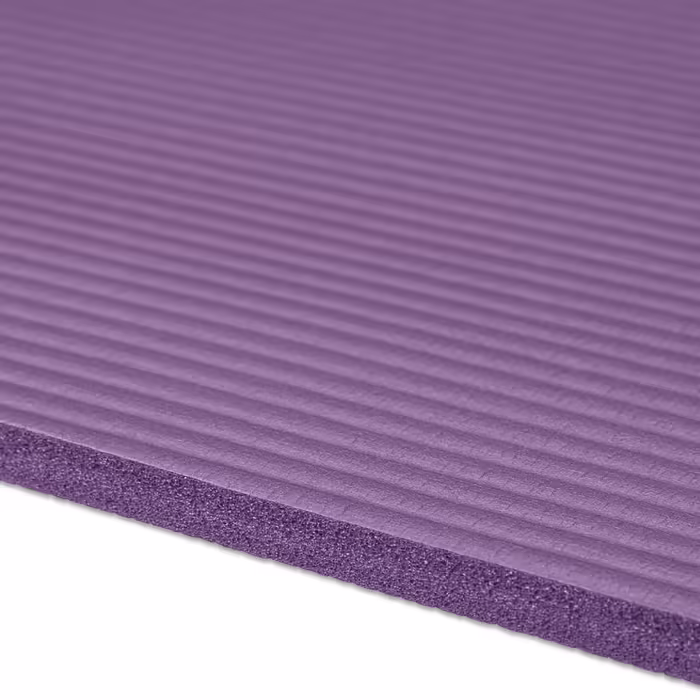 Relaxdays Yoga Mat, 1 cm thick, solid color