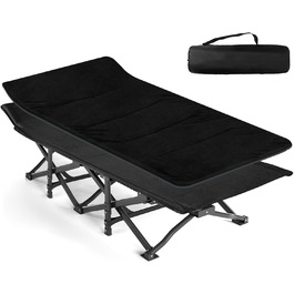 Розкладне ліжко CALIYO для кемпінгу та відпочинку на природі, 188x71x49 см, до 200 кг, з сумкою