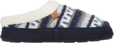 Тапочки до дитячі Acorn з вишивкою та капюшоном, сірий Єнот (35/36 EU, Fairisle Hoodback Blue)