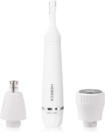 Електричний тример для обличчя 3-в-1: брови, вуха, ніс та обличчя. Бездротовий, вологостійкий, для жінок