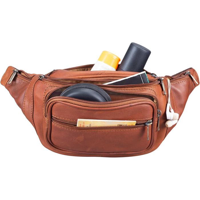 STILORD 'Maverick' - Сумка на пояс/перекид з м'якої шкіри для чоловіків та жінок. Сумка через плече, сумка для камери, подорожей, фестивалів, трекінгу (Когняк - Коричневий)