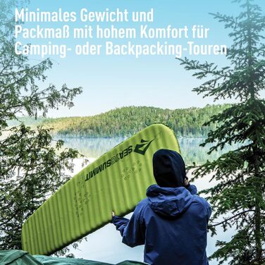 Килимок для кемпінгу Sea to Summit Comfort Light Self Inflating - Green Regular