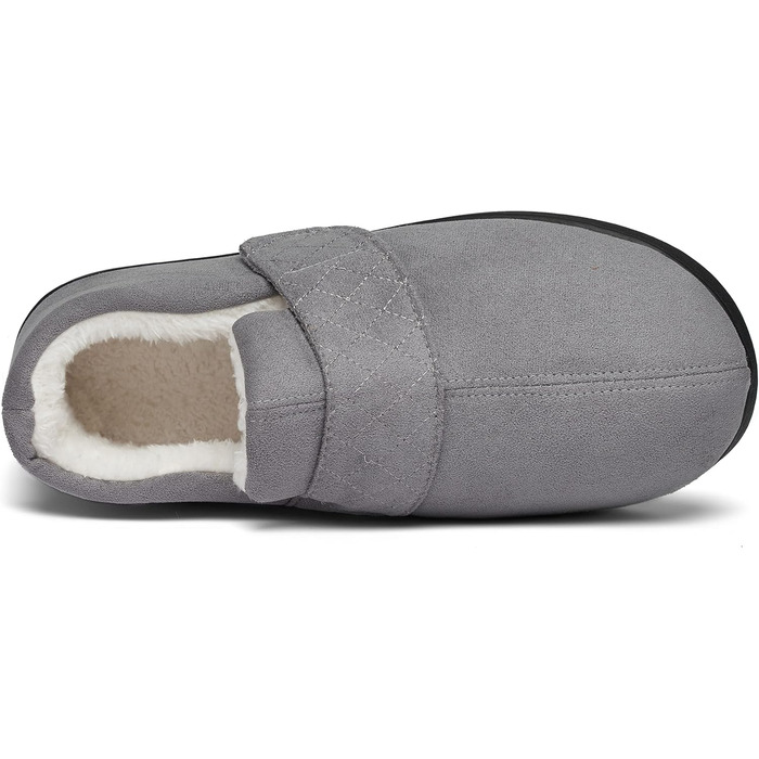 Тапочки халатні Mishansha Herren Winter з підкладкою Memory Foam, сірий Kadettengrau, розмір 39-48