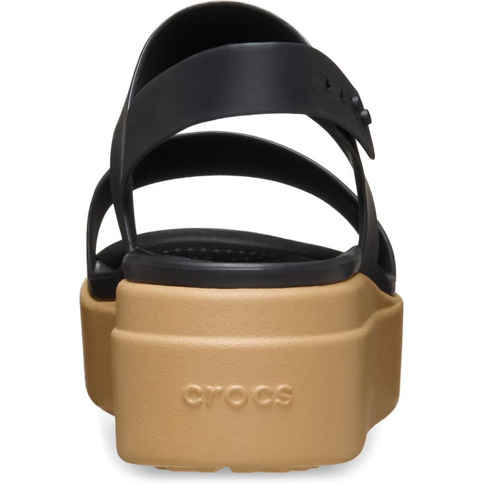 Босоніжки Crocs Brooklyn Low Wedge жіночі, чорні (39 EU)