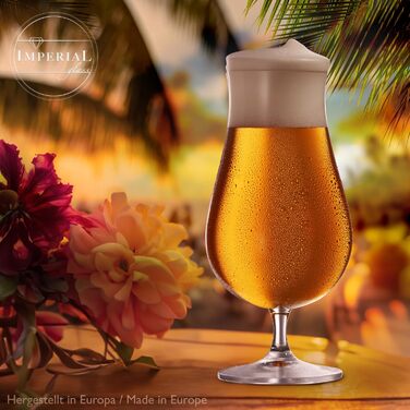 Набір пивних келихів Pilsner 500 мл (6 шт) Crystalline Glass - Келихи для пива, пивні тульпи 0.5 л