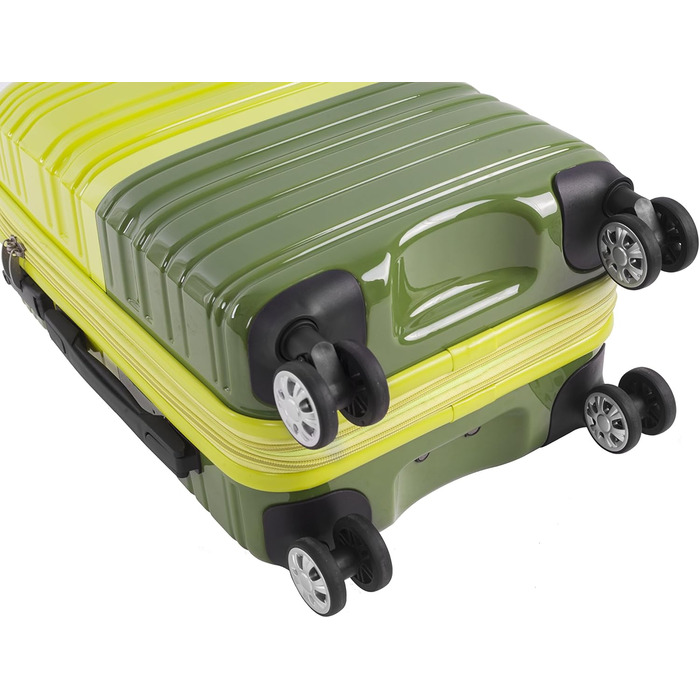Чемодан Rockland Melbourne Hardside розкладний, спінне колесо, 2 шт. (20'/28'), 2TONEGREEN