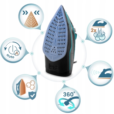 Парова праска BERDSEN BD-331 2600 Вт, керамічне покриття, з функцією вертикального прасування