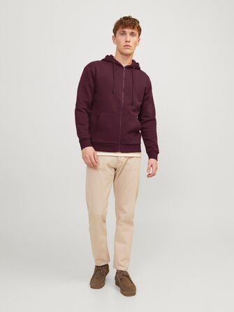 Куртка Jack & Jones Plus Size з капюшоном, великі розміри 6XL, однотонна (M, Port Royale)