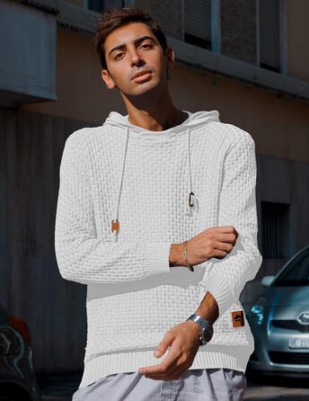 Пуловер чоловічий Tarainya з капюшоном, теплий светр з довгим рукавом, зимовий, XL