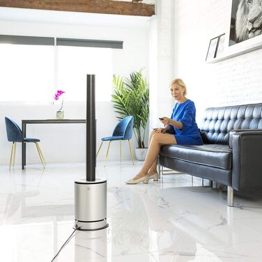 Вентилятор, обігрівач, очищувач повітря Cecotec TotalPure Connected MAX: 2000W, 14 швидкостей, LED-дисплей, керування через додаток та пульт