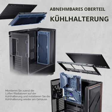Корпус для ПК Antec Flux Midi Tower, чорний матовий, Gaming Case