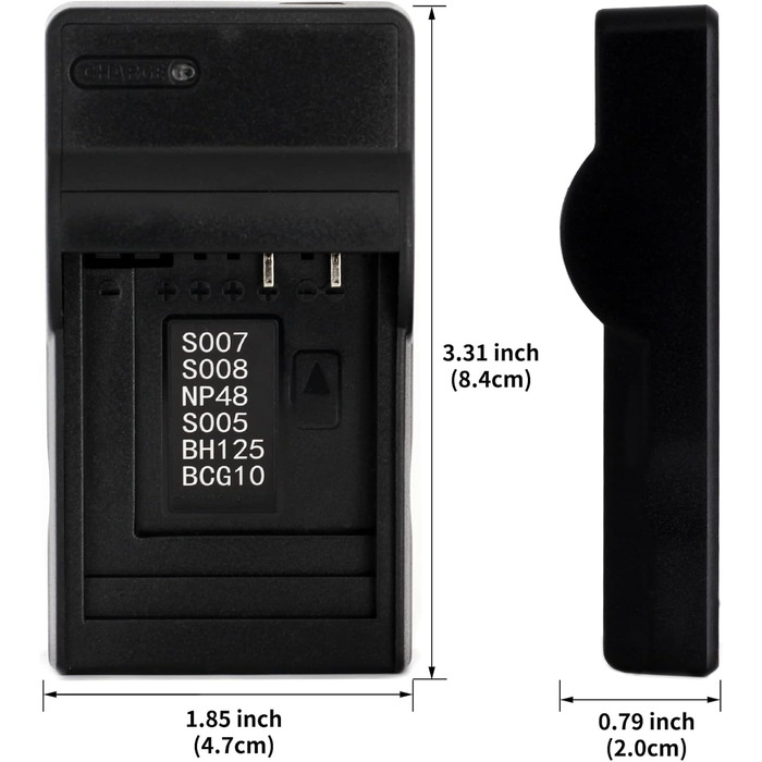 Зарядний пристрій USB Norifon CGA-S005 для камер Panasonic Lumix DMC-FS1, DMC-FS2, DMC-FX01, DMC-FX07, DMC-FX10, DMC-FX12, DMC-FX150, DMC-FX3, DMC-FX50, DMC-FX8, DMC-FX9, DMC-LX1, DMC-LX2