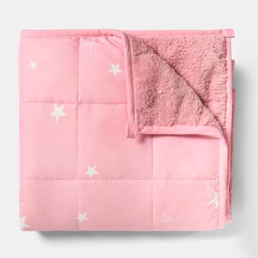 Обважнююча ковдра Dreamscene Star 3кг, 100x150 см, терапевтична ковдра для сну та релаксації (Рожева)