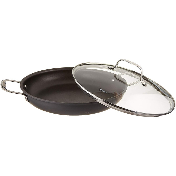 Cuisinart Chef's Classic Crepe Pan, 25.4 cm, Hard-Anodized, Black, 623-24 (Pan for everyday use)