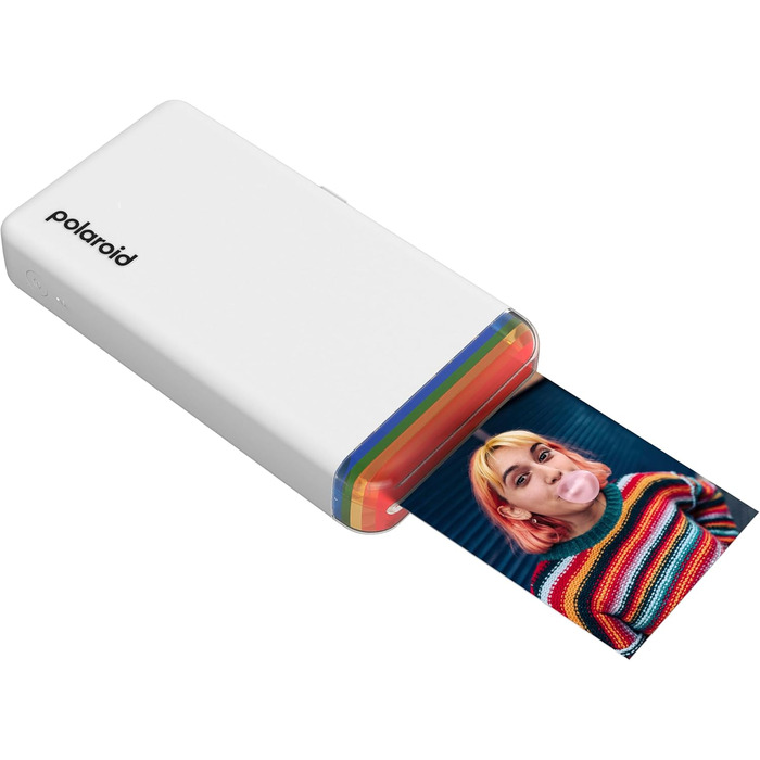 Polaroid Hi-Print 2-ге покоління: Портативний фотопринтер Bluetooth з плівкою (40 шт.) - Білий