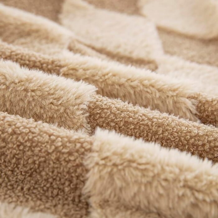 Плед Sherpa-Fleece з плюшем, двосторонній, сірий-блакитний, 150 x 200 см