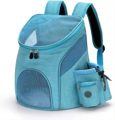 Чемодан для собак FUNAT, переноска для тварин, рюкзак для собак до 3 кг, для подорожей/походів/кемпінгу, блакитний