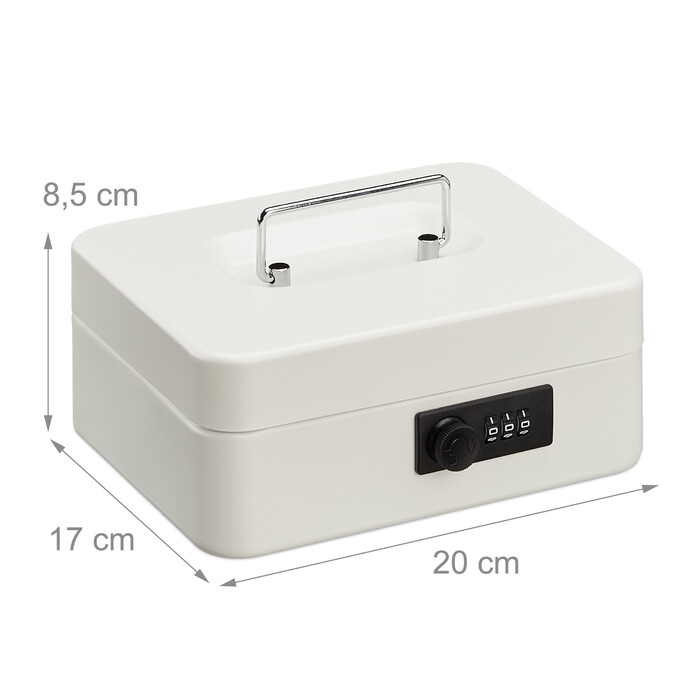Relaxdays Combination Lock Cash Box
