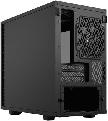 Корпус для ПК Fractal Design Define 7 Nano Black - Mini ITX, затишний, з LED підсвіткою та скляною панеллю