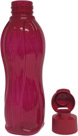 Tupperware To Go Eco 750ml Eco Easy Flip Top Drinking Bottle EcoEasy, suitable for carbonated drinks, 750 ml (deep red)