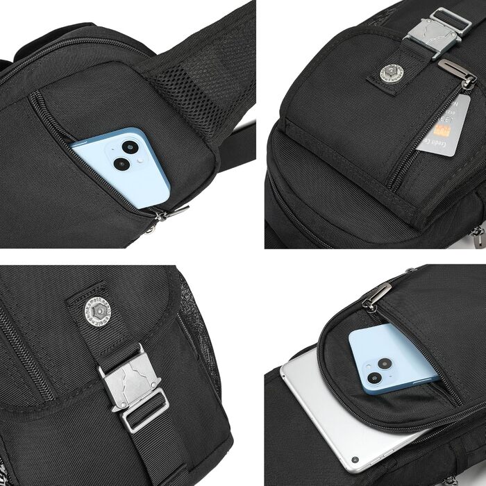 Сумка Nicgid на плече/перекидка, рюкзак через груди, для iPad/планшету, Outdoor, піші прогулянки, чоловіча/жіноча, армійсько-зелений