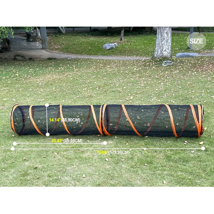 Туннель-намет 2-в-1 для котів та собак, складний, для вулиці, Pop-Up вольєр для тварин, огорожа, будиночок (стиль 3)